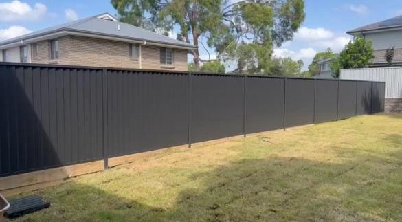 Colourbond fencing installed at a Sydney residential property
